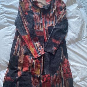 (Boutique) Shana Abstract Patterned Tunic/dress